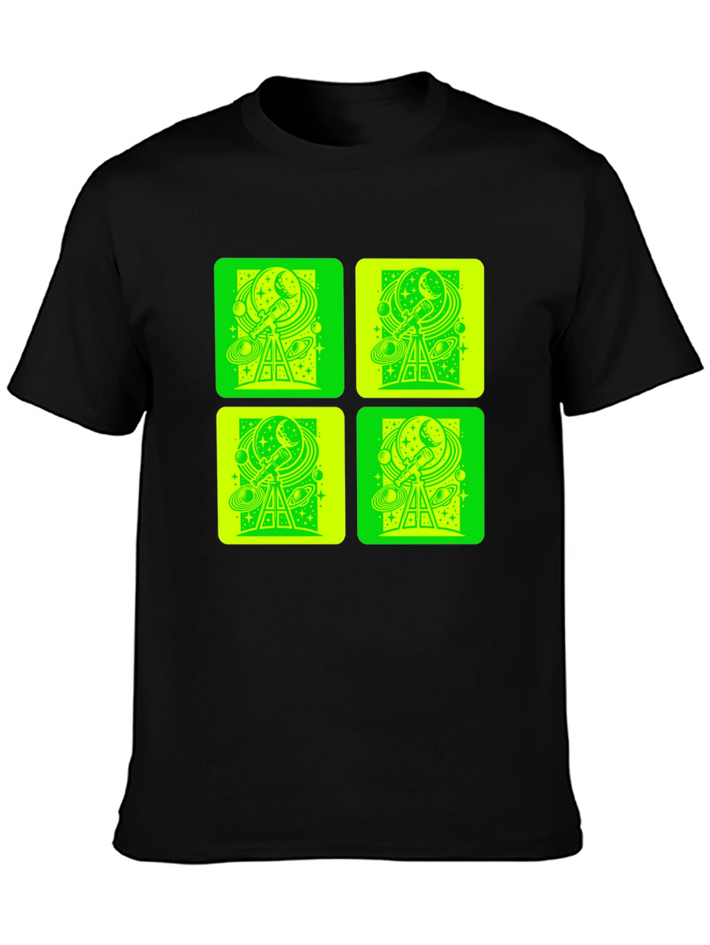 Telescope Space Print T-Shirt