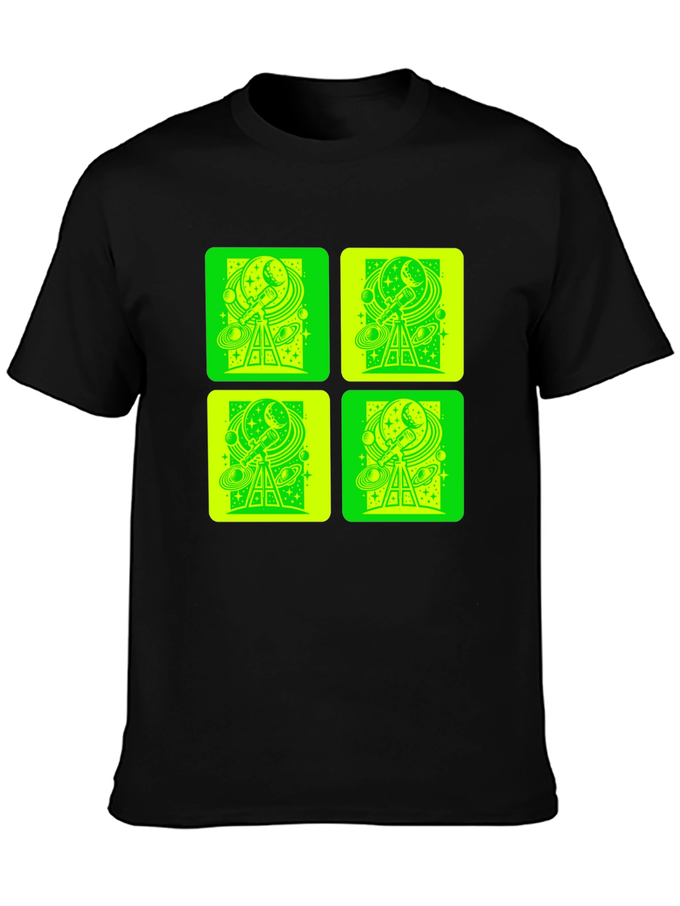 Telescope Space Print T-Shirt