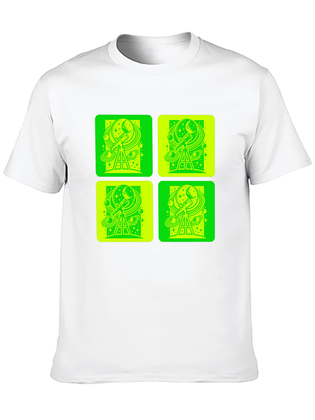 Telescope Space Print T-Shirt
