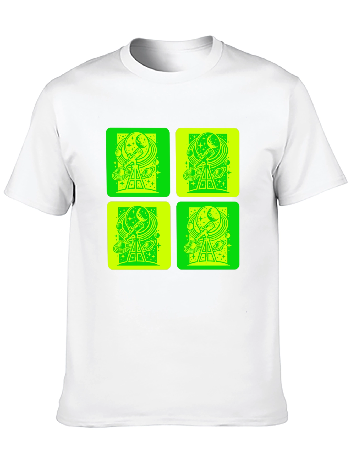 Telescope Space Print T-Shirt