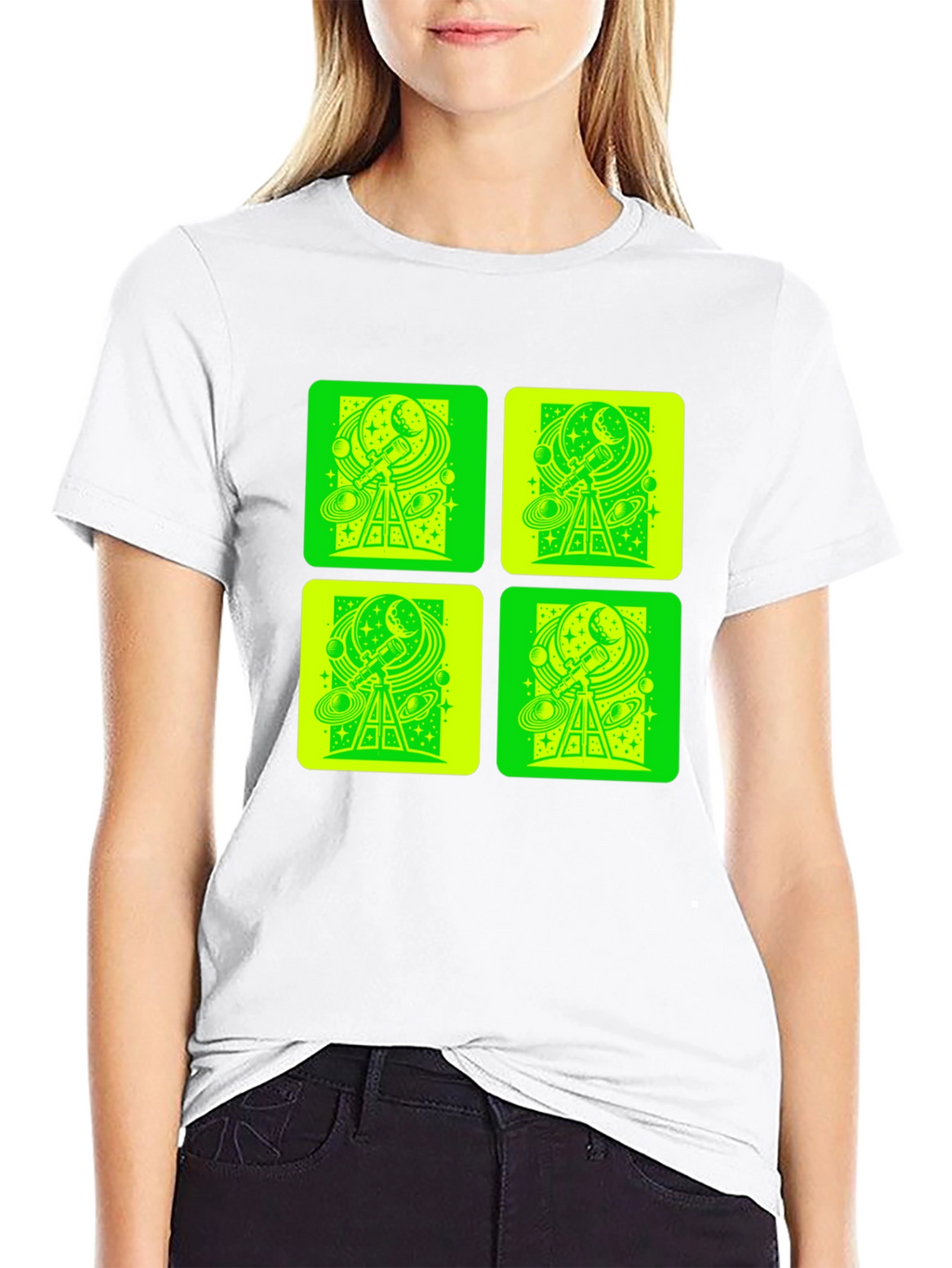 Telescope Space Print T-Shirt