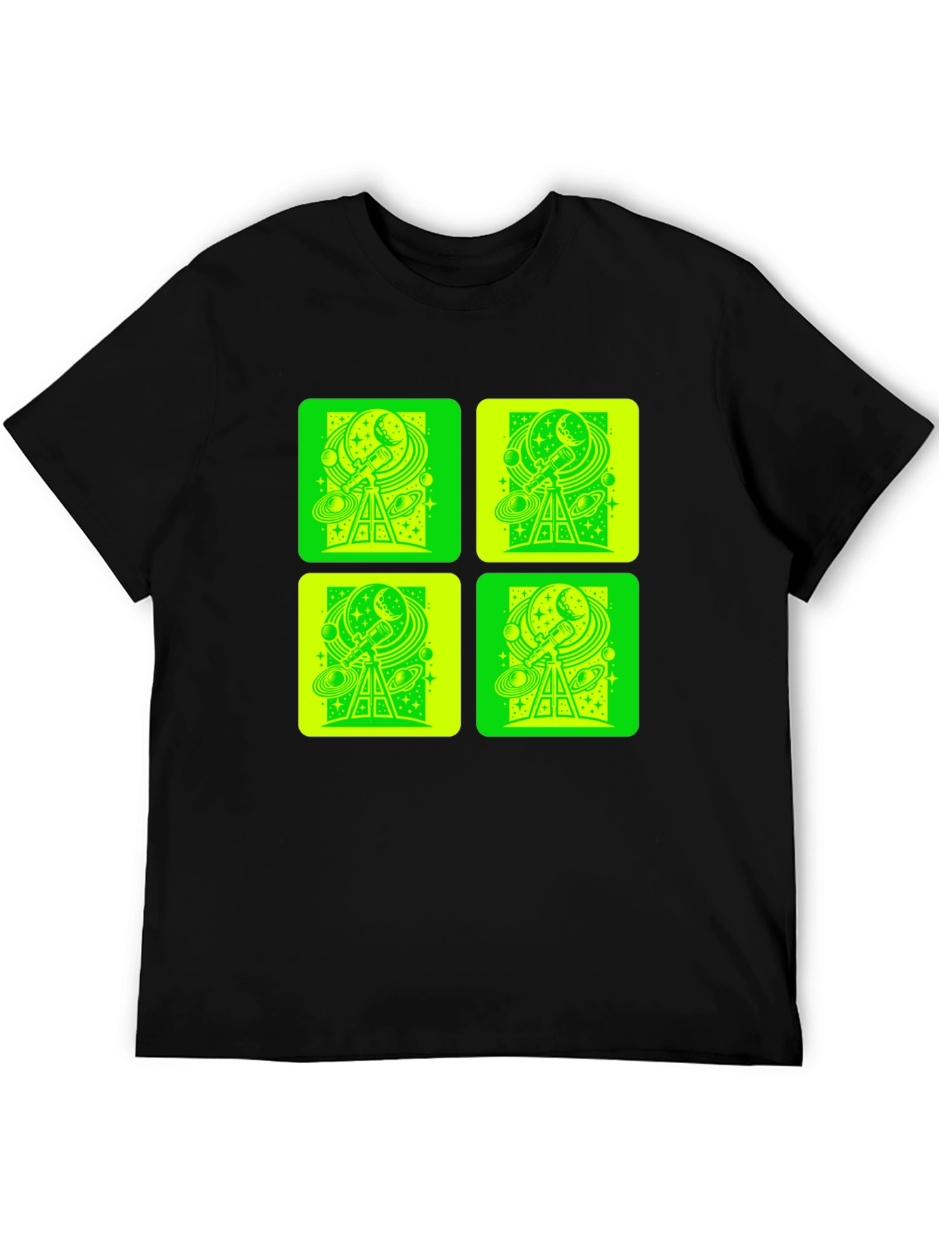 Telescope Space Print T-Shirt