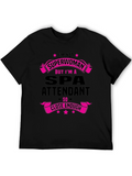 Spa Attendant Superwoman Graphic Tee