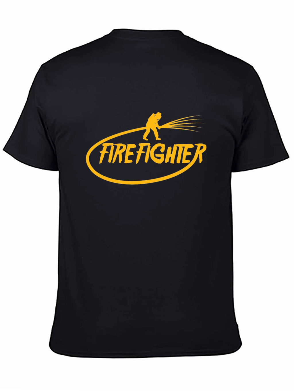 Firefighter Graphic Tee - Bold Black T-Shirt