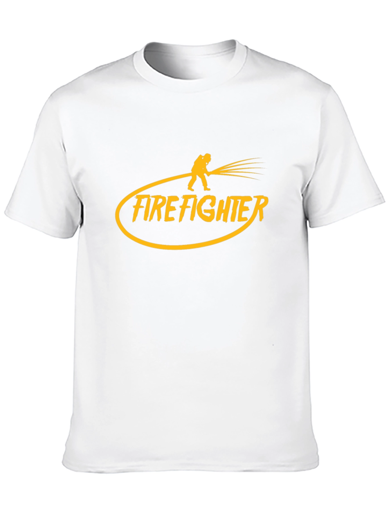 Firefighter Graphic Tee - Bold Black T-Shirt