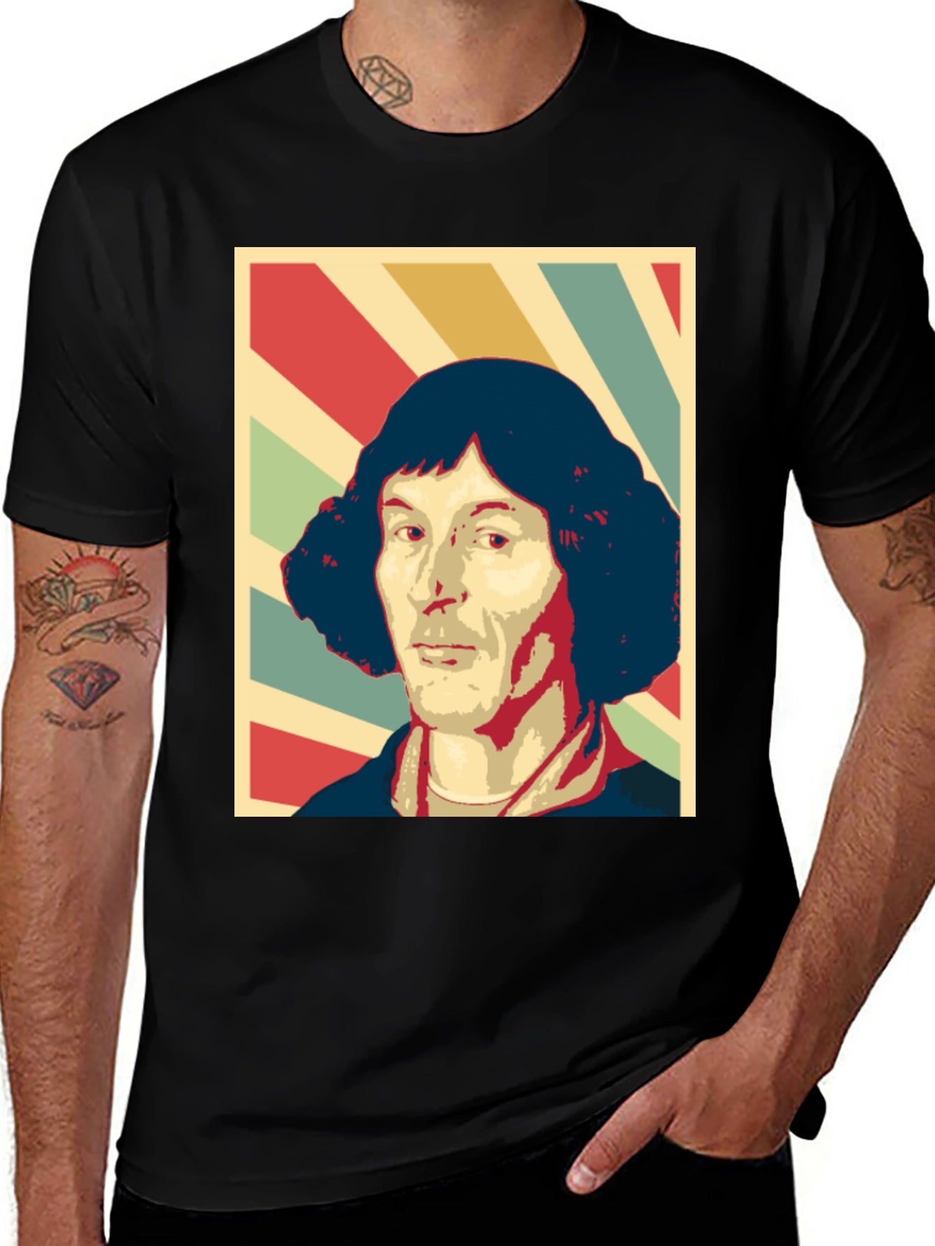 Copernicus Graphic T-Shirt - Black Crew Neck Tee