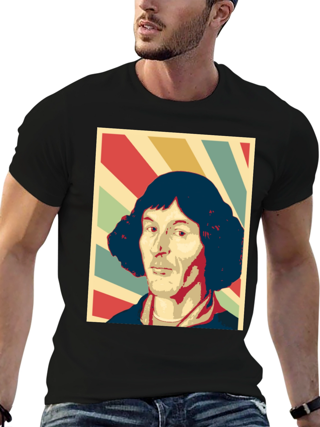 Copernicus Graphic T-Shirt - Black Crew Neck Tee