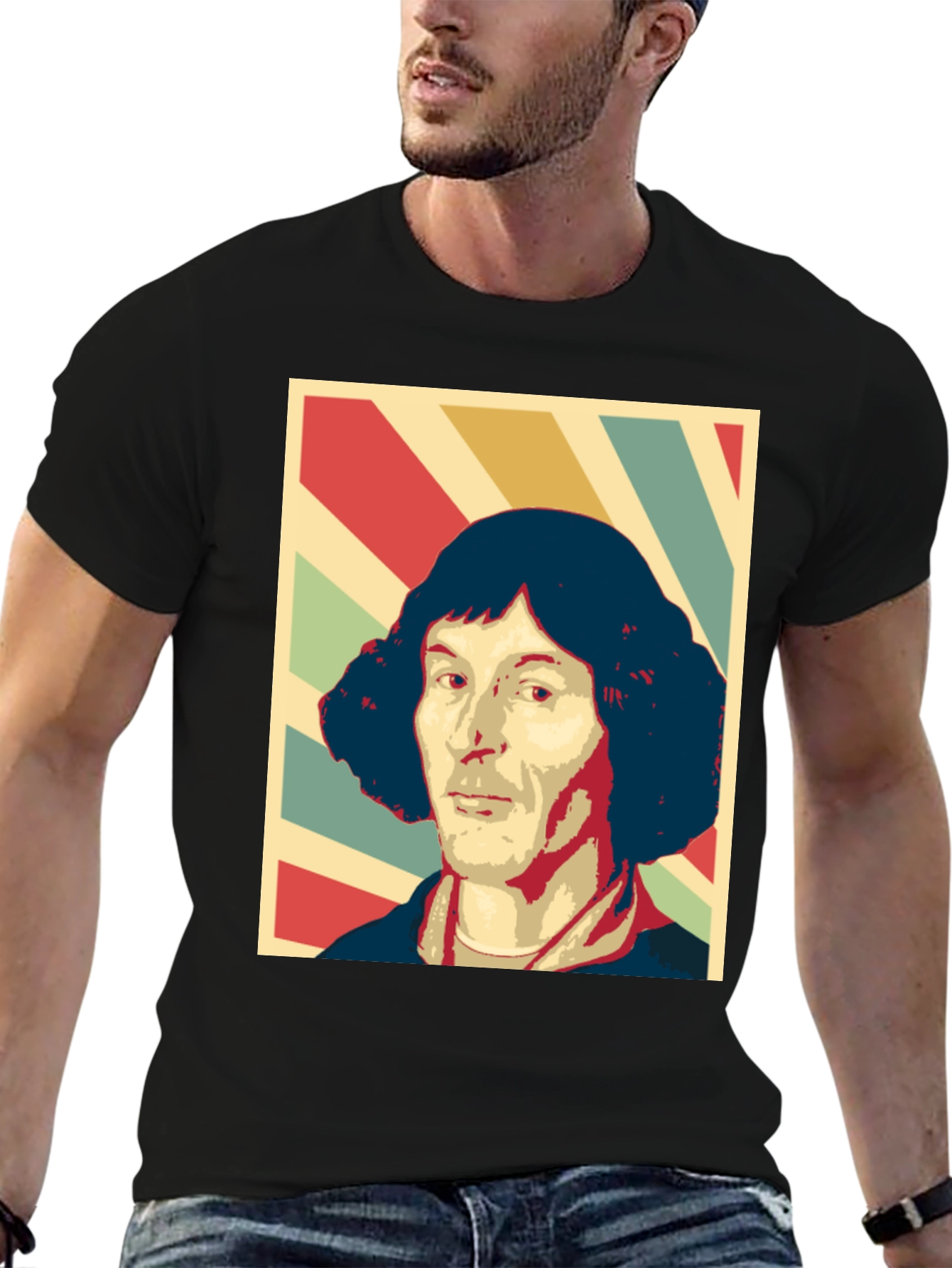 Copernicus Graphic T-Shirt - Black Crew Neck Tee