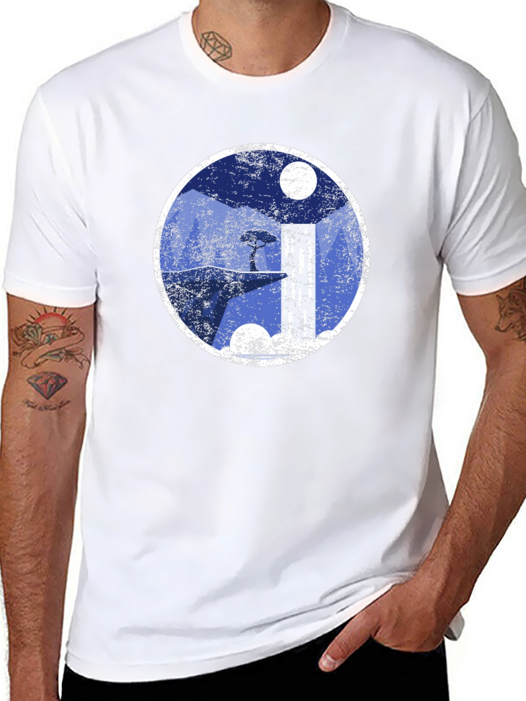 Yin Yang Landscape Graphic Tee