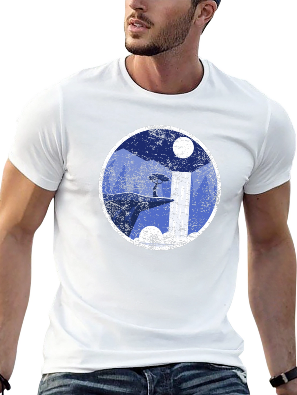 Yin Yang Landscape Graphic Tee