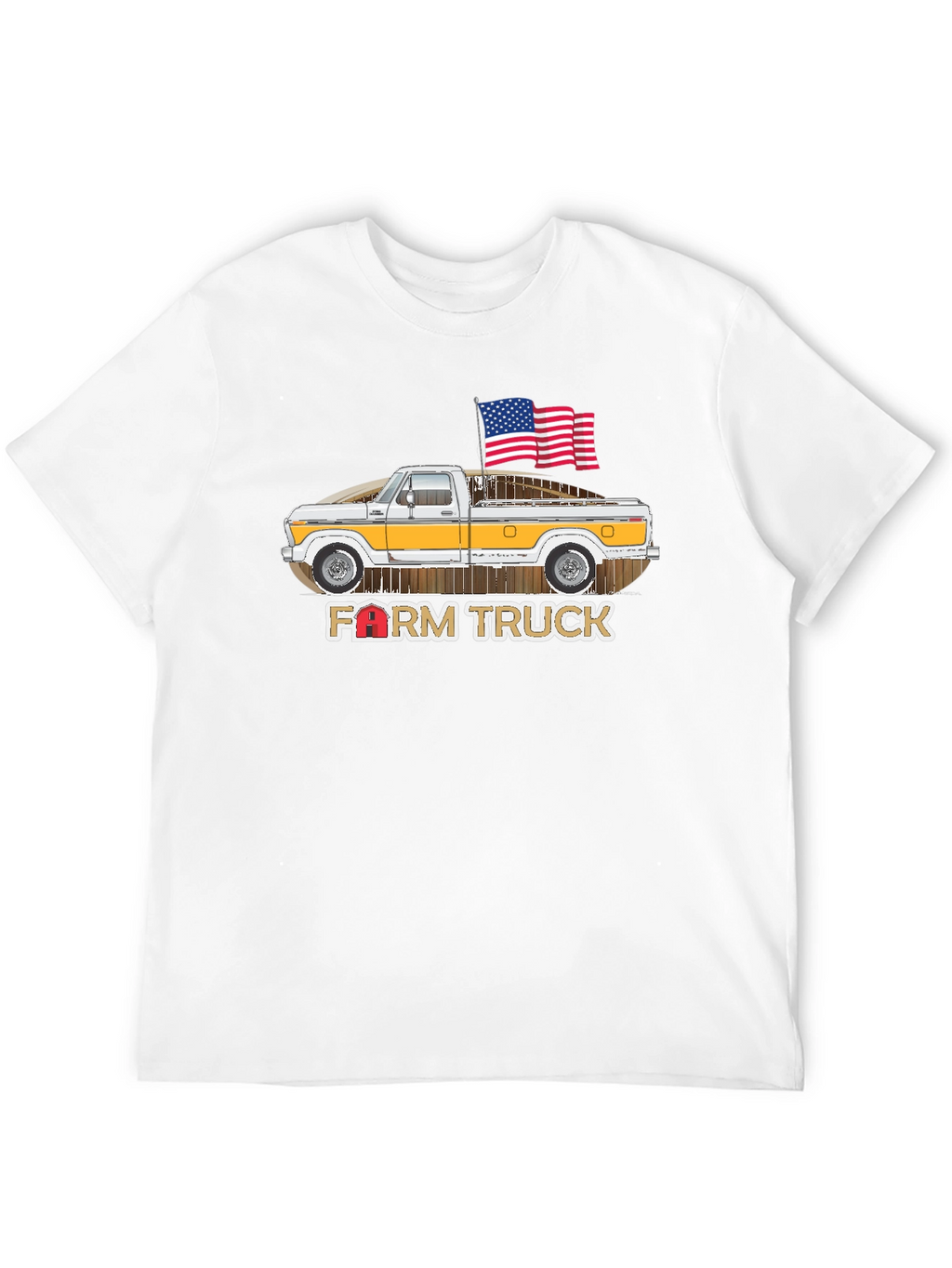 Farm Truck American Flag Graphic Tee