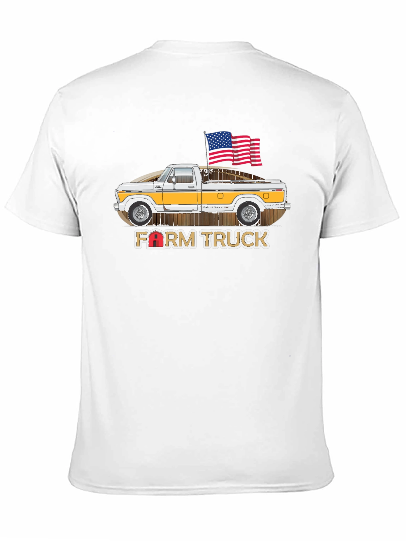 Farm Truck American Flag Graphic Tee