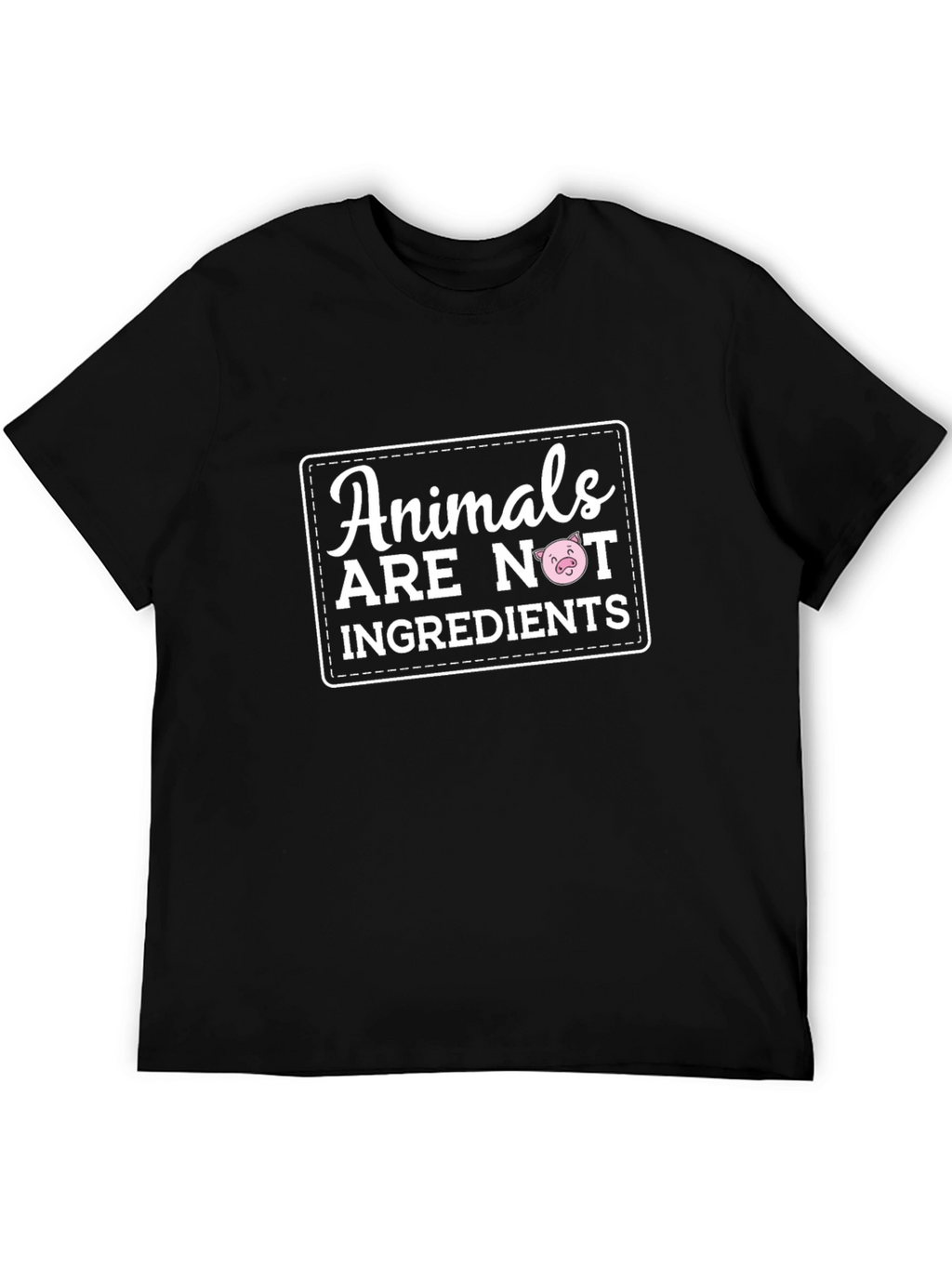 Vegan Statement T-Shirt - Animals Are Not Ingredients
