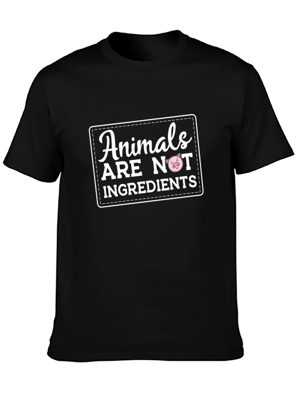 Vegan Statement T-Shirt - Animals Are Not Ingredients
