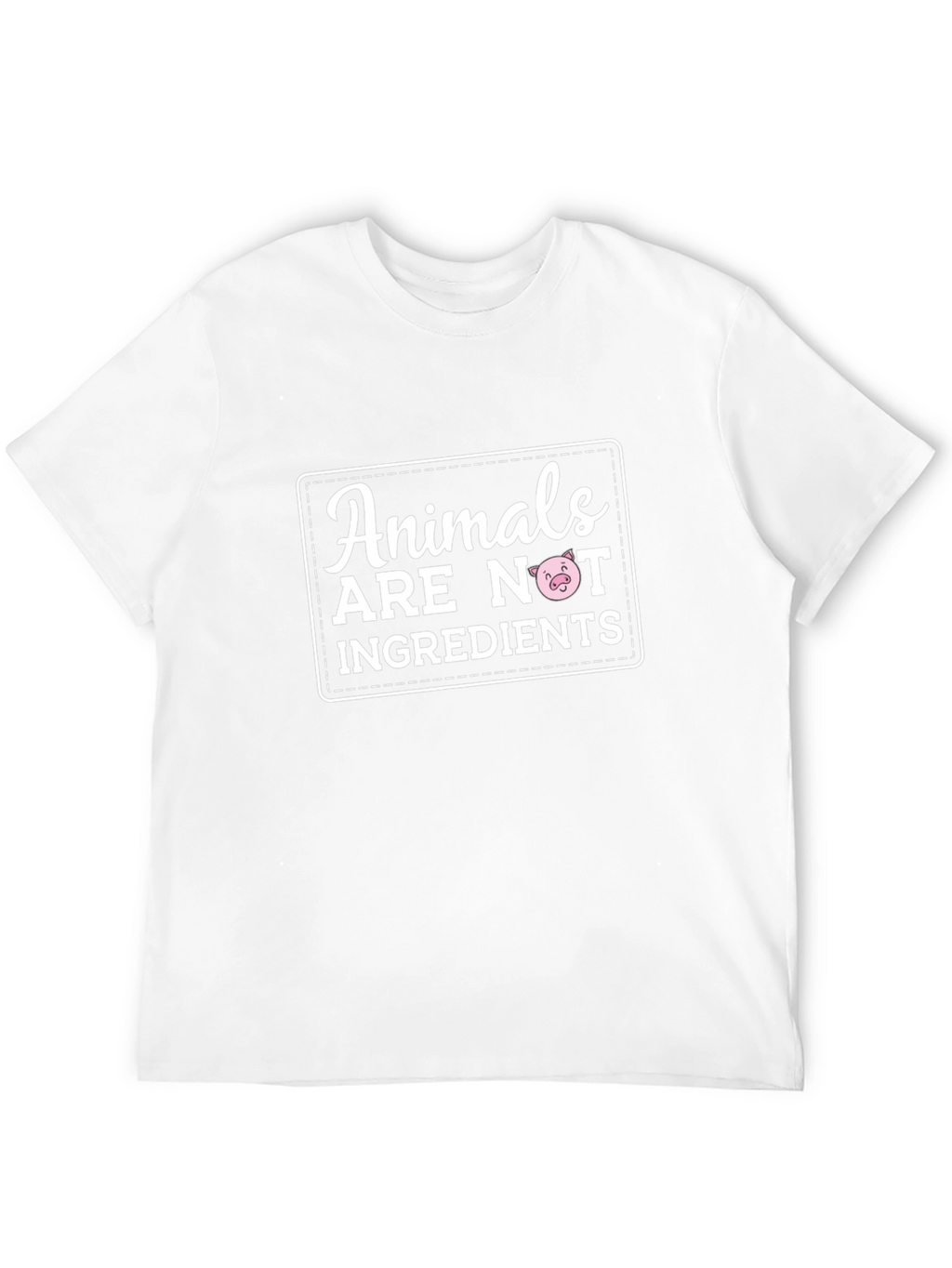 Vegan Statement T-Shirt - Animals Are Not Ingredients