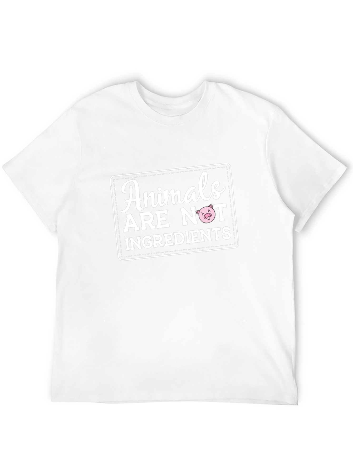 Vegan Statement T-Shirt - Animals Are Not Ingredients