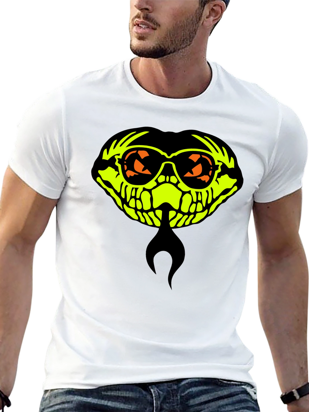 Cool Skull Graphic Black T-Shirt