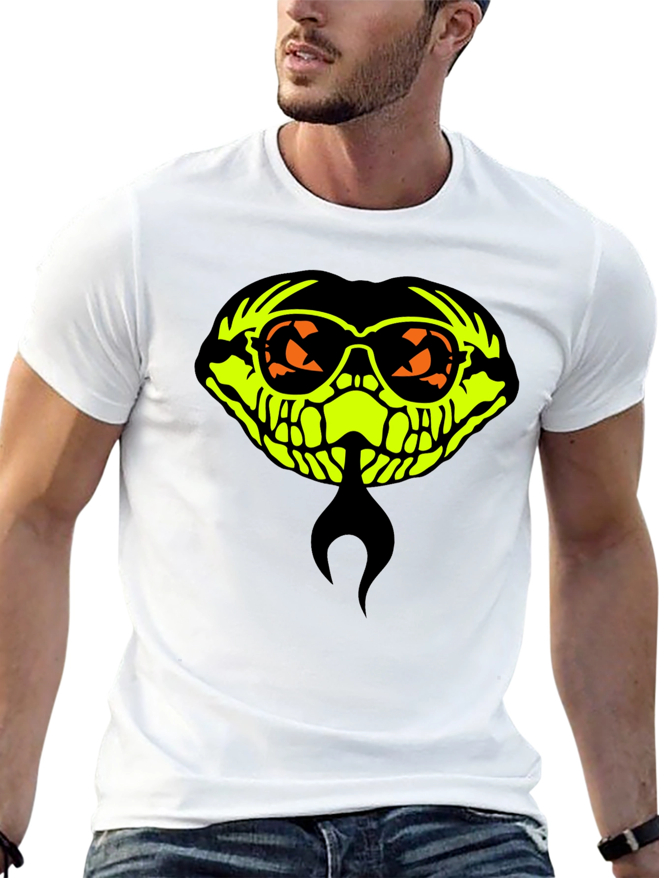 Cool Skull Graphic Black T-Shirt