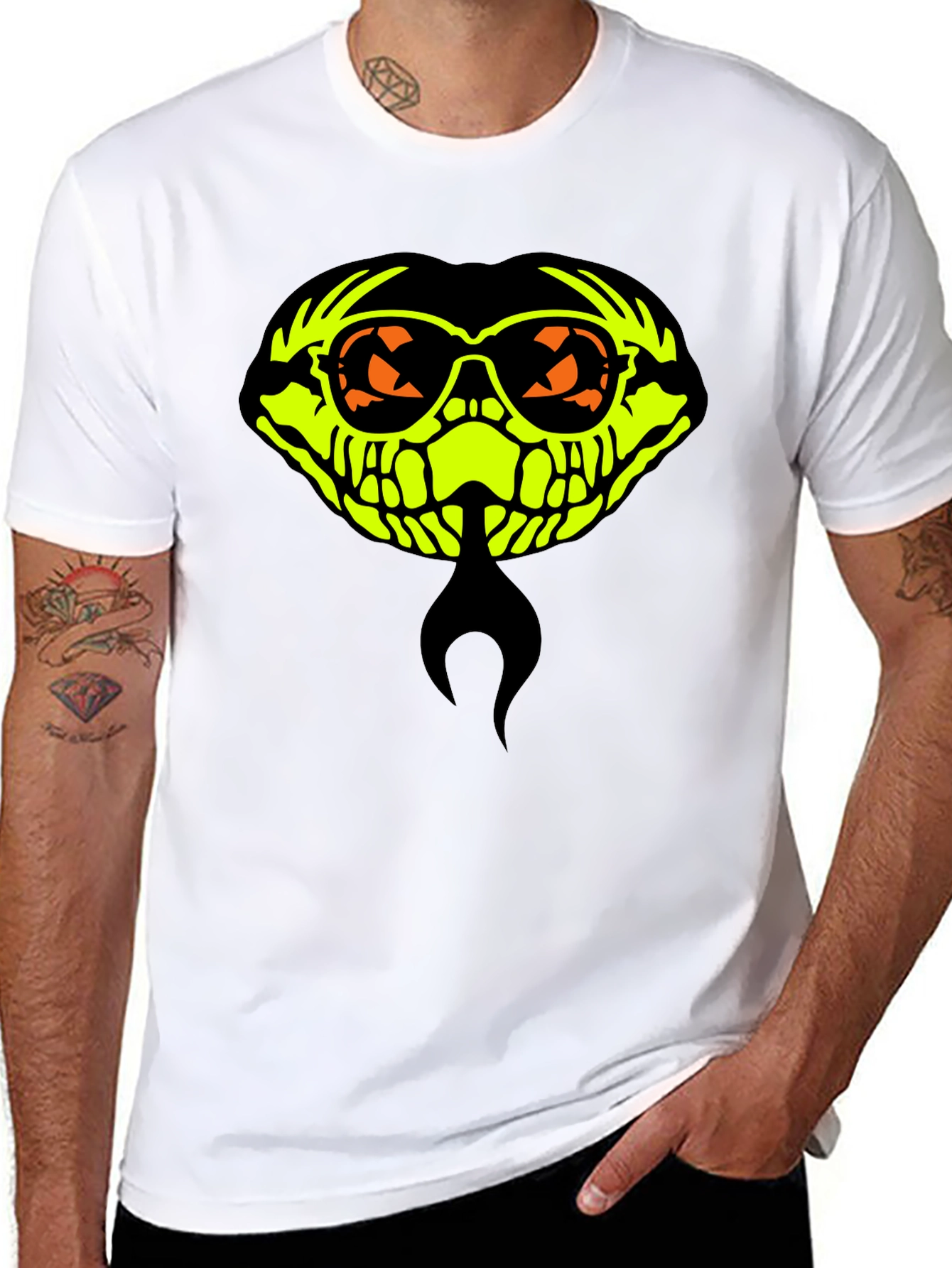 Cool Skull Graphic Black T-Shirt