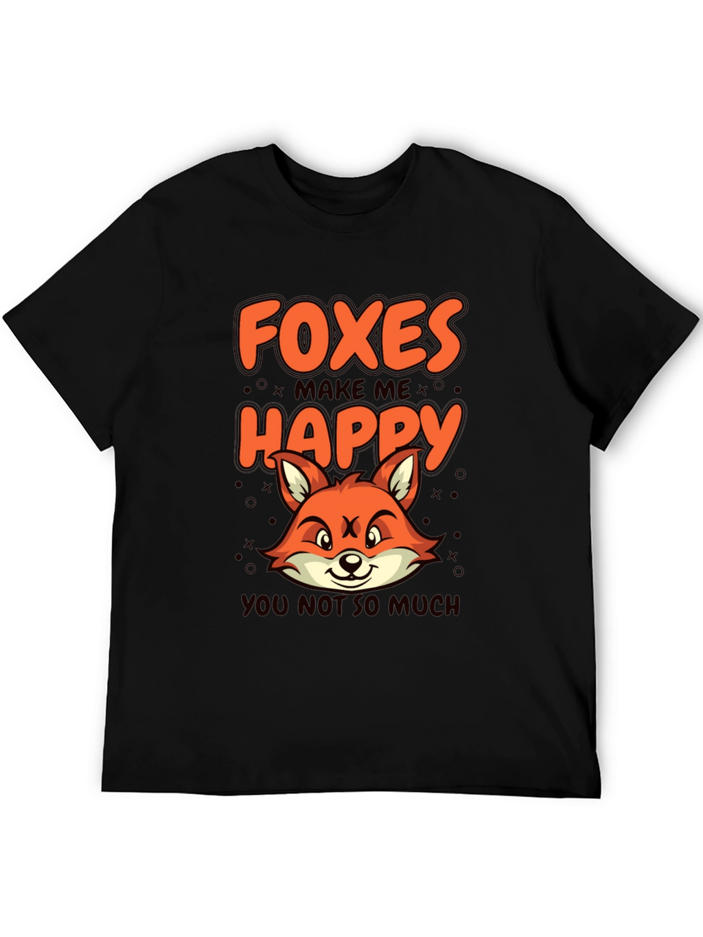 Foxes Make Me Happy Graphic T-Shirt