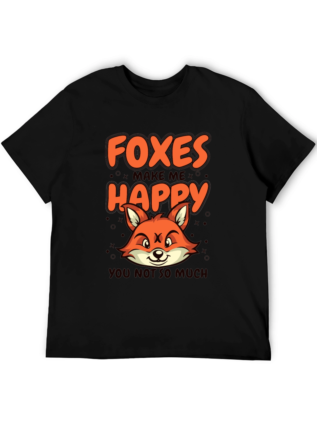 Foxes Make Me Happy Graphic T-Shirt