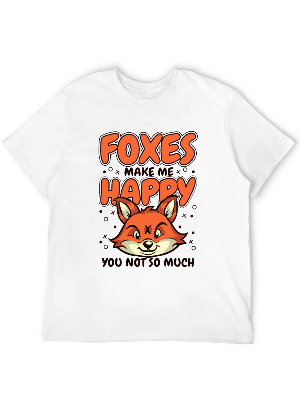 Foxes Make Me Happy Graphic T-Shirt
