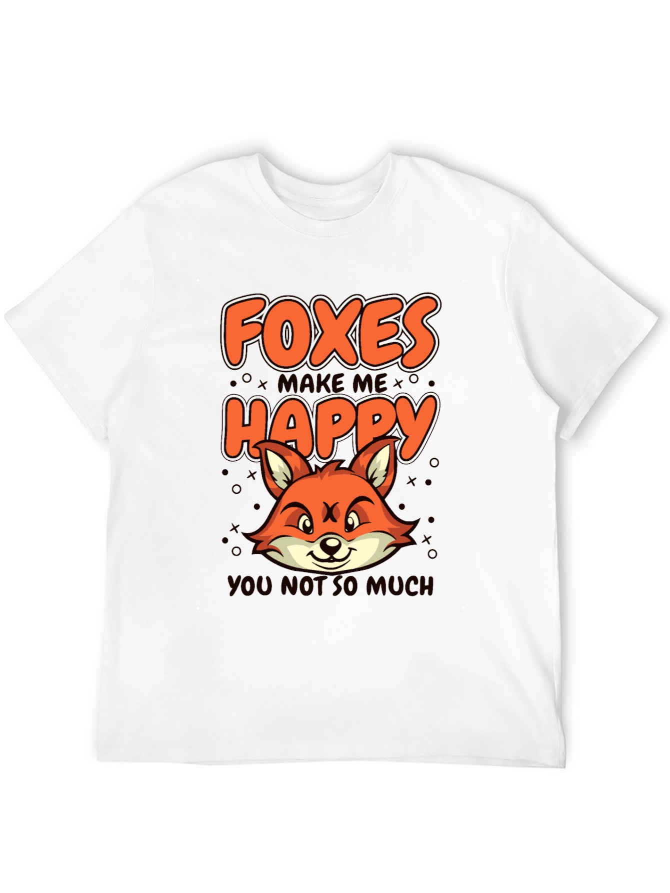 Foxes Make Me Happy Graphic T-Shirt