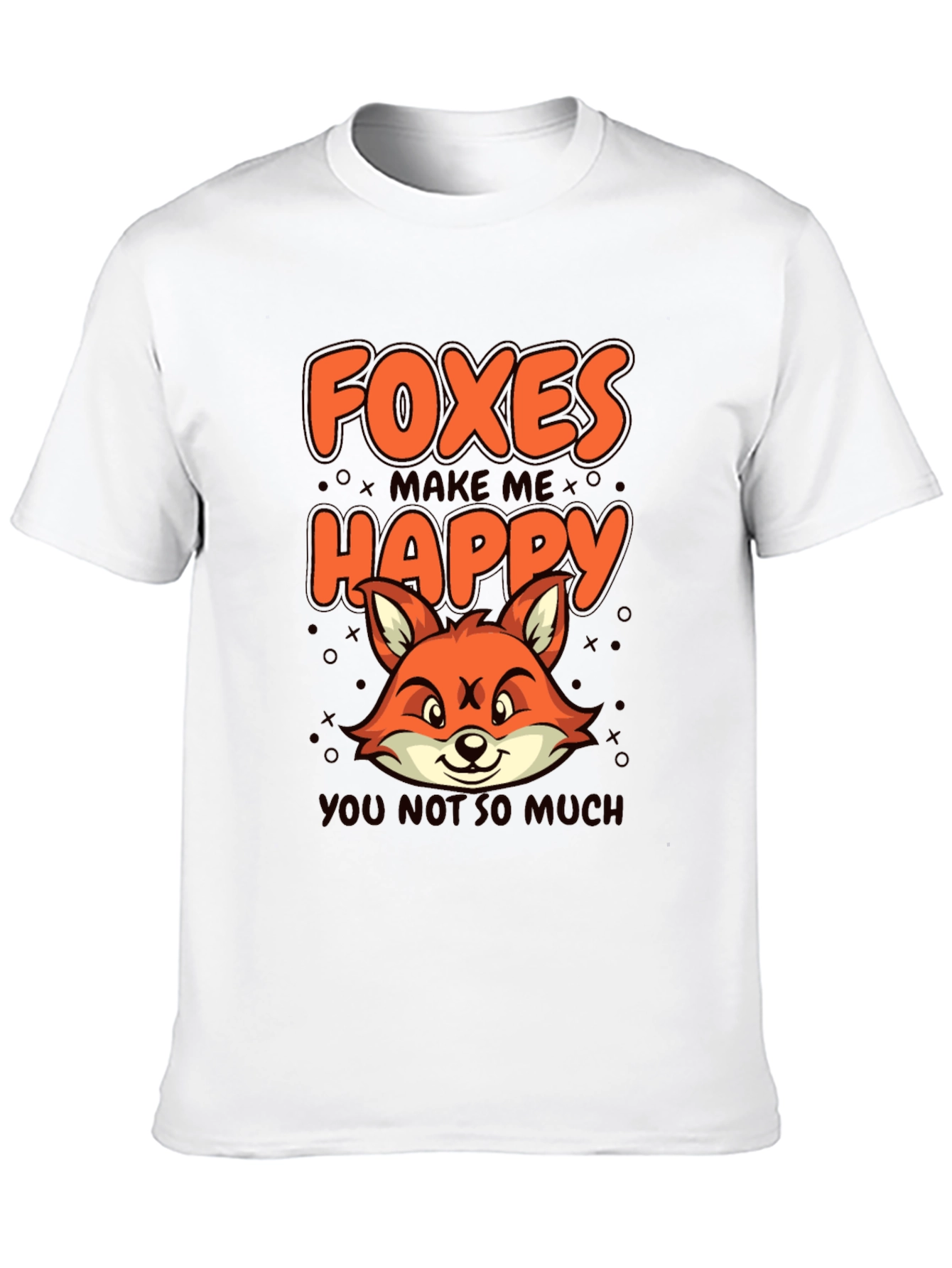 Foxes Make Me Happy Graphic T-Shirt