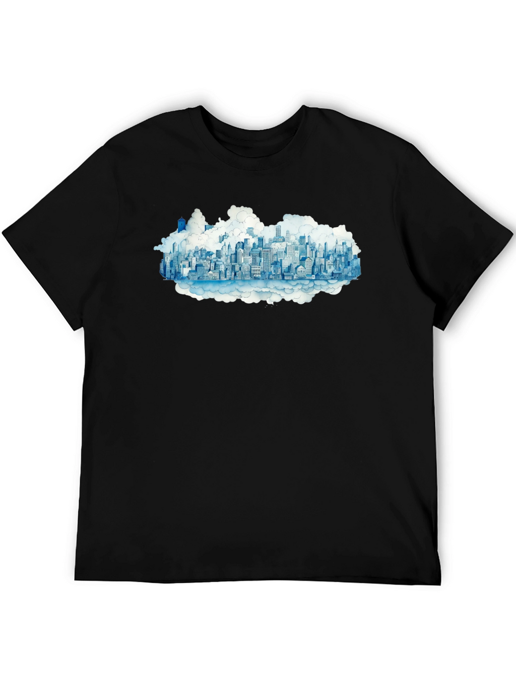 City in the Clouds Black Tee