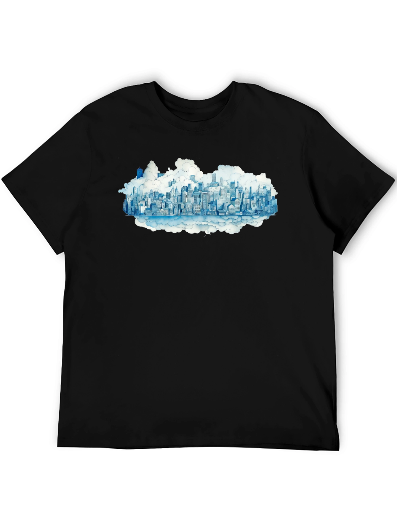 City in the Clouds Black Tee