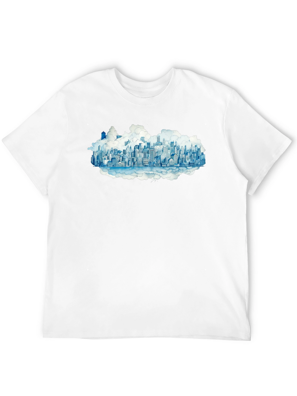 City in the Clouds Black Tee
