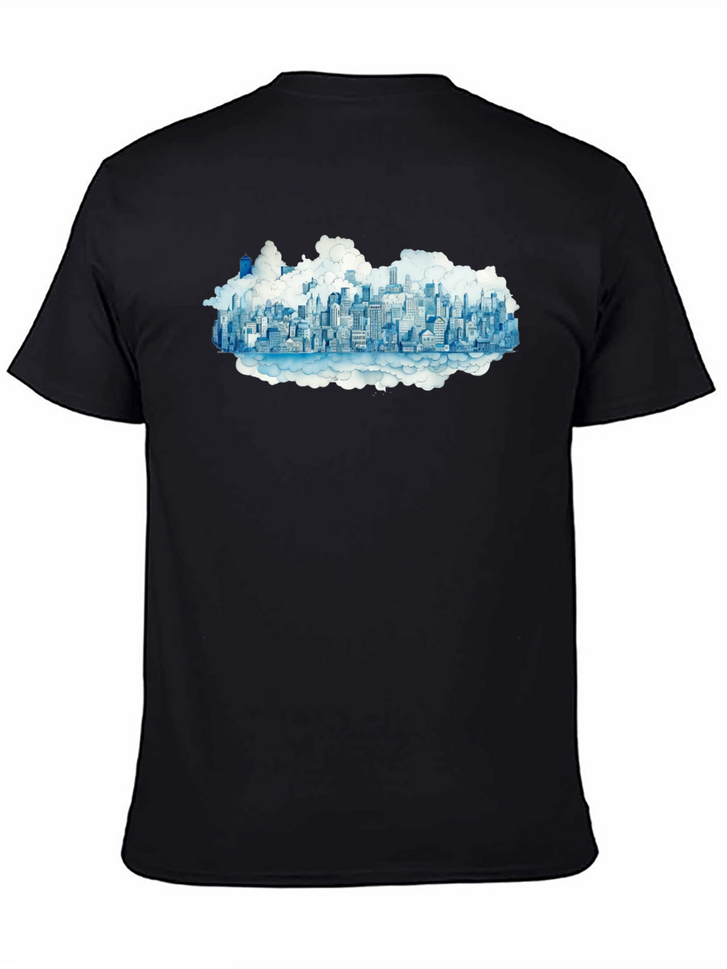 City in the Clouds Black Tee