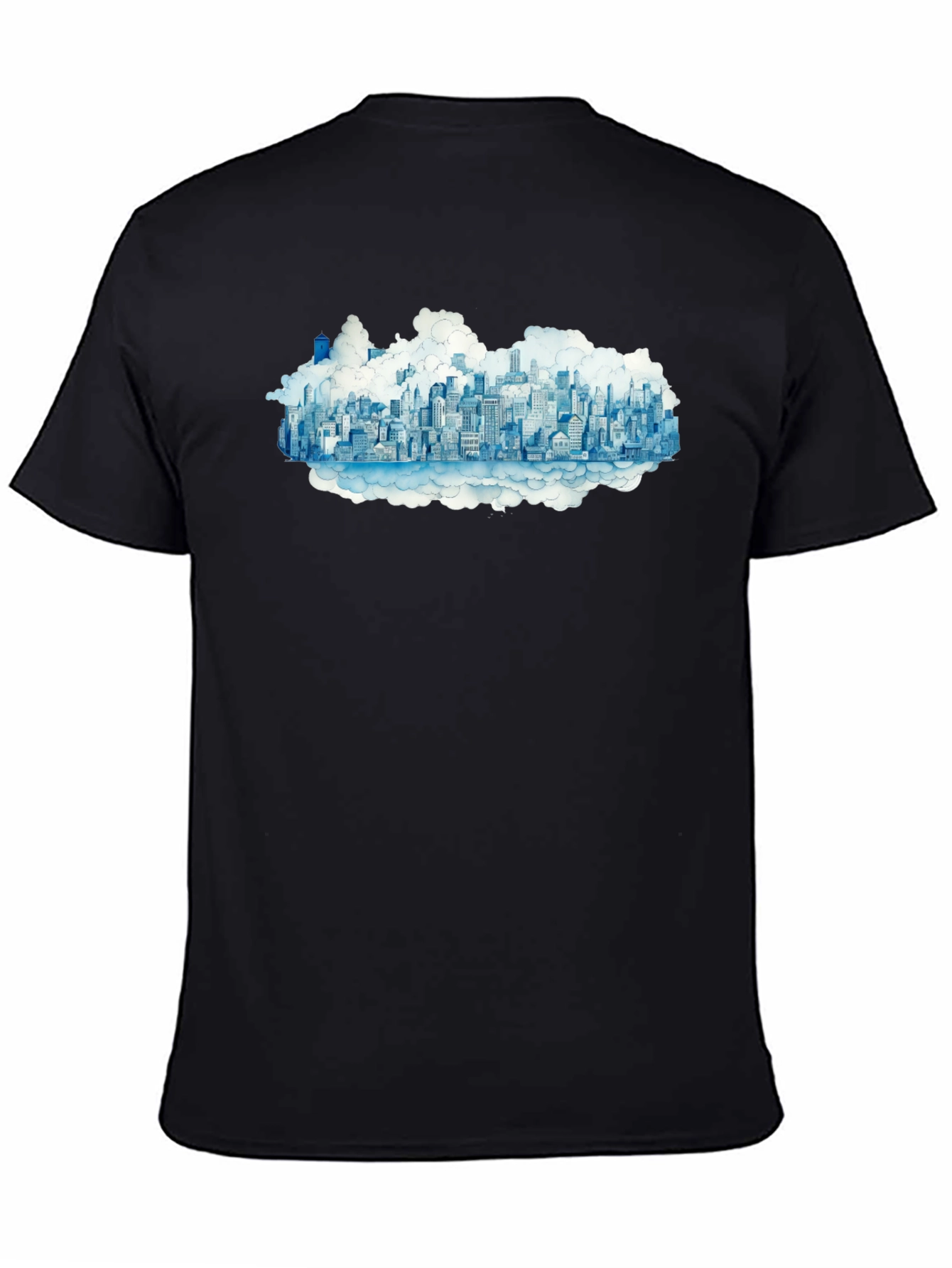 City in the Clouds Black Tee