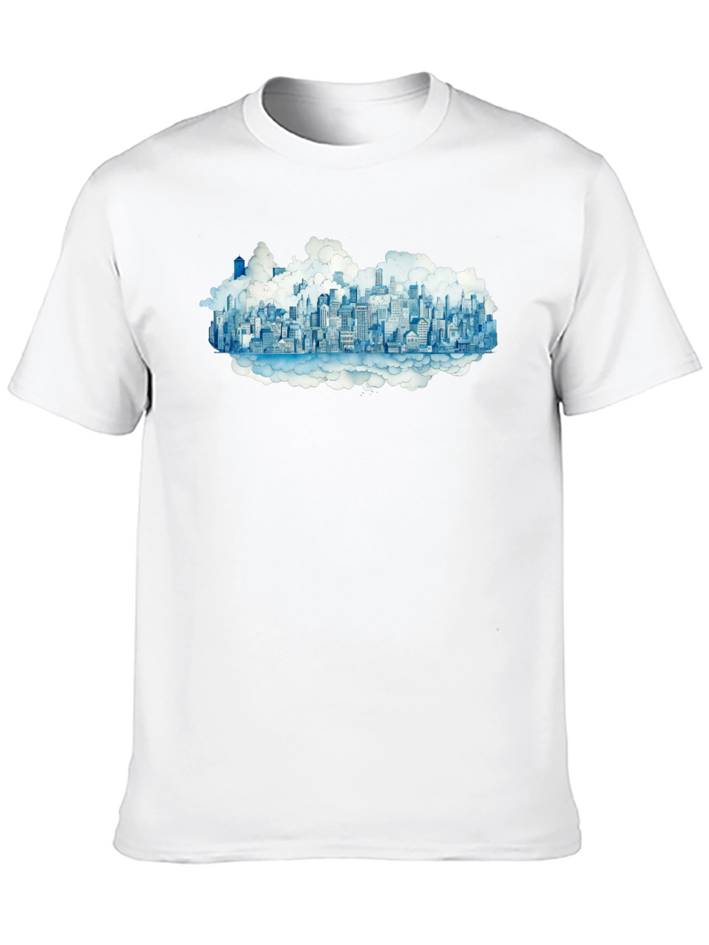 City in the Clouds Black Tee