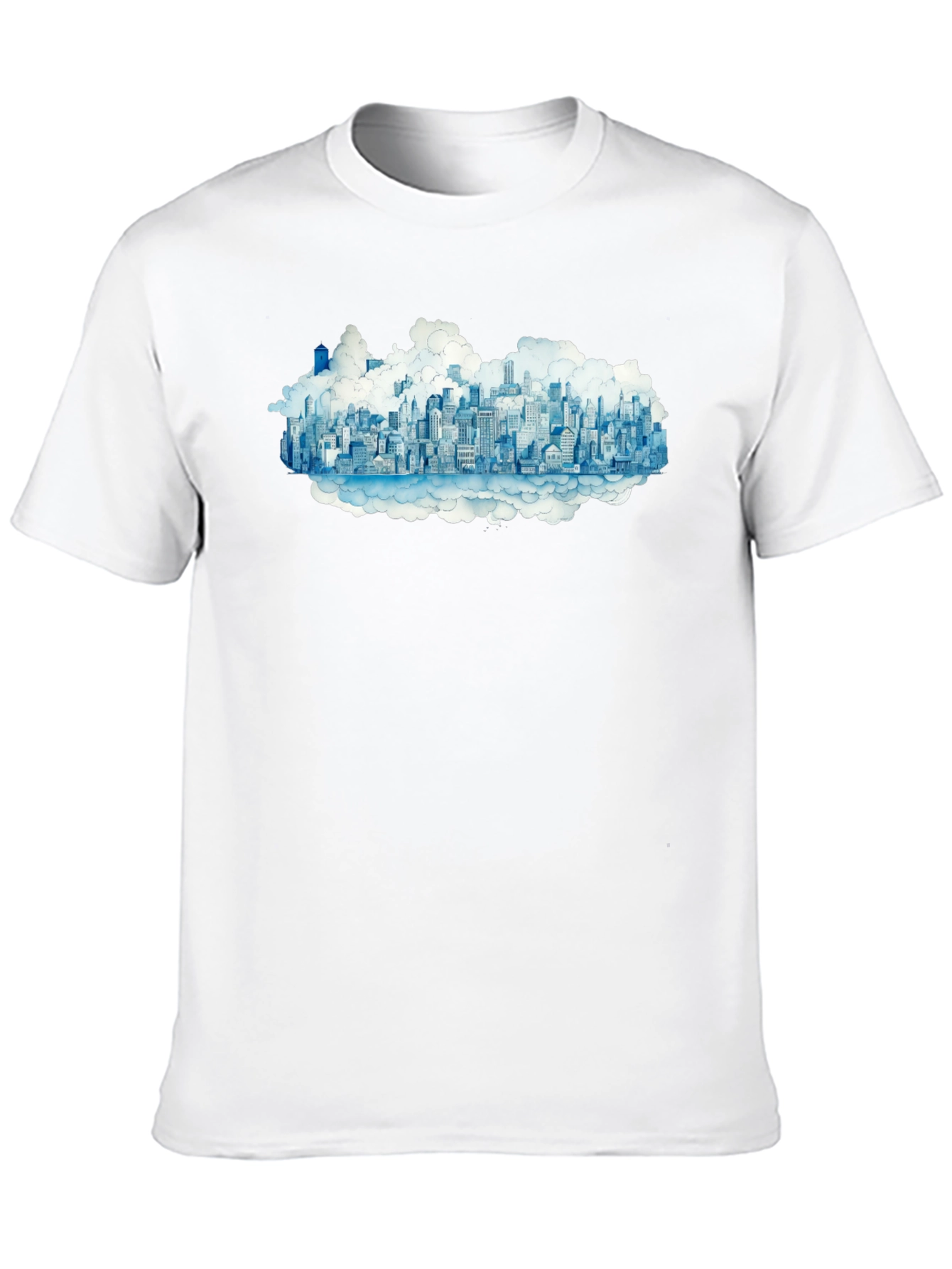 City in the Clouds Black Tee