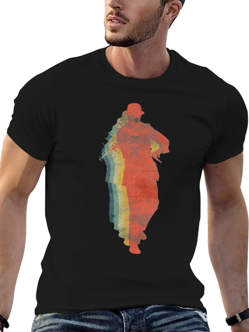 Retro Silhouette Graphic Tee