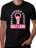 Self Love Relationship Status T-Shirt - Feminist Power Tee