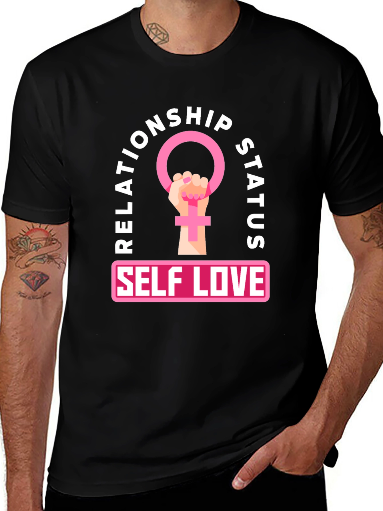 Self Love Relationship Status T-Shirt - Feminist Power Tee