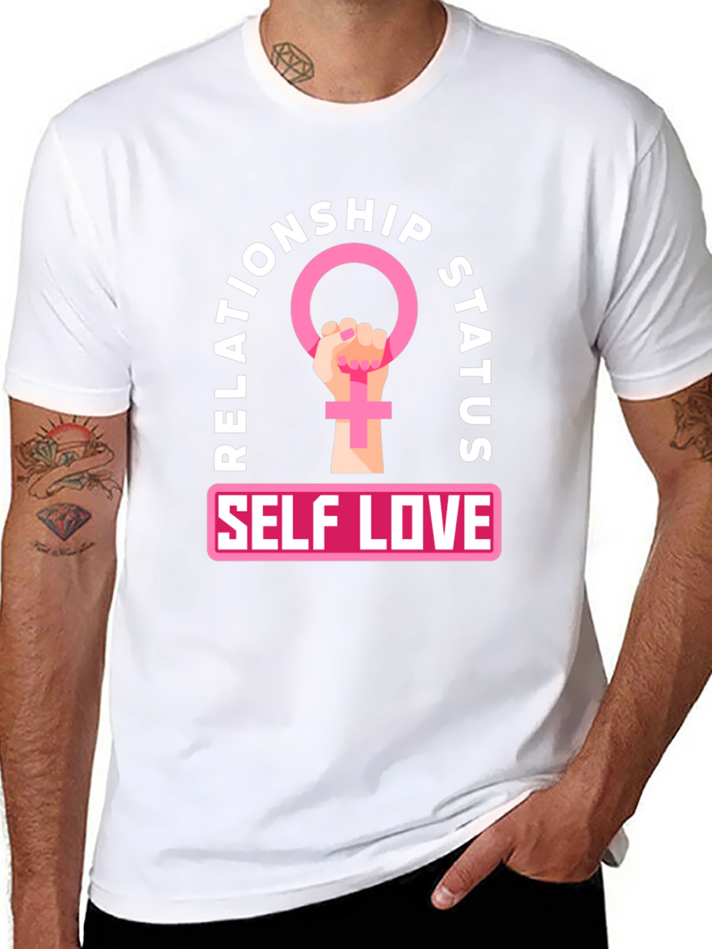 Self Love Relationship Status T-Shirt - Feminist Power Tee