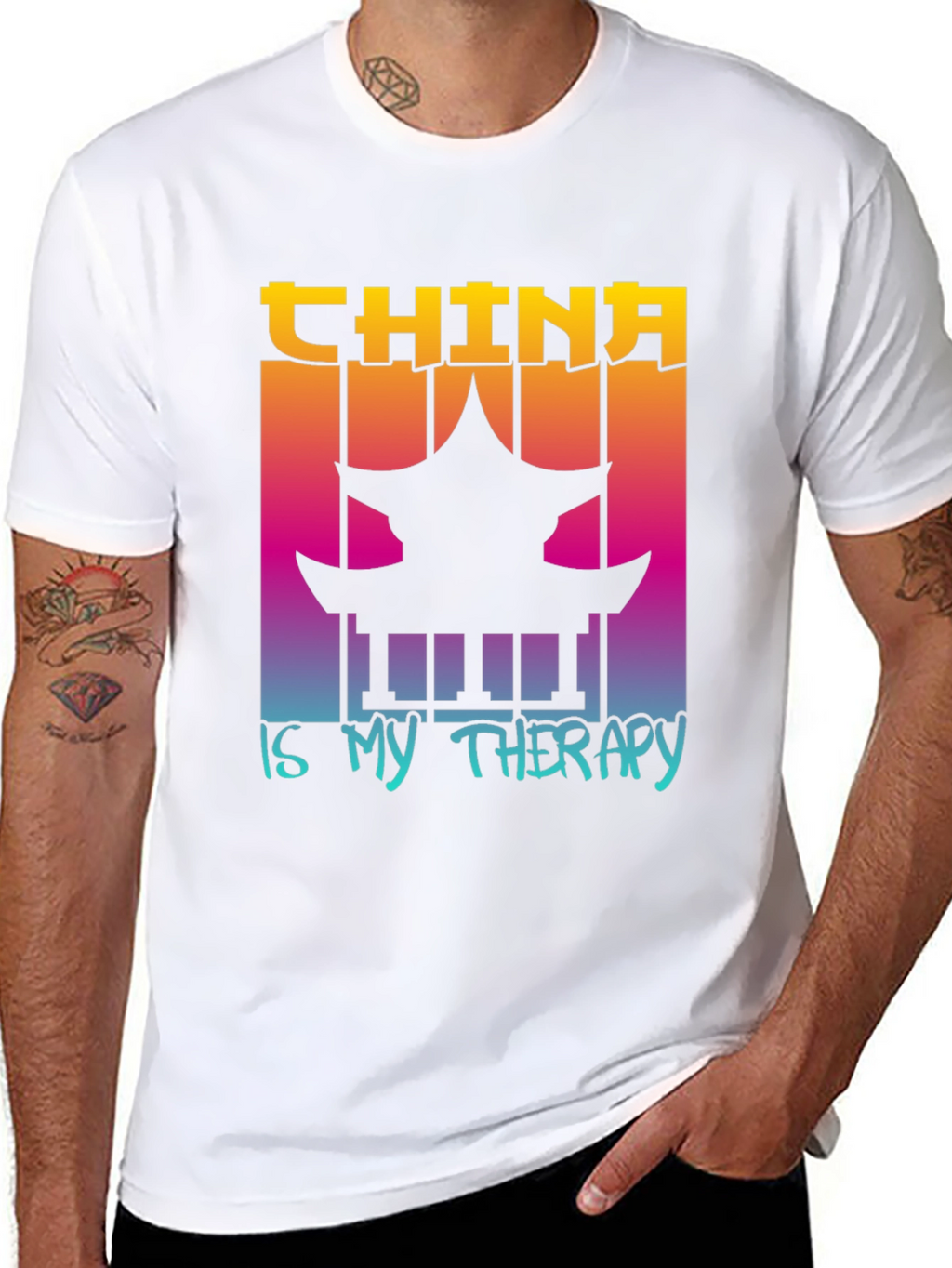 China is My Therapy Graphic Tee