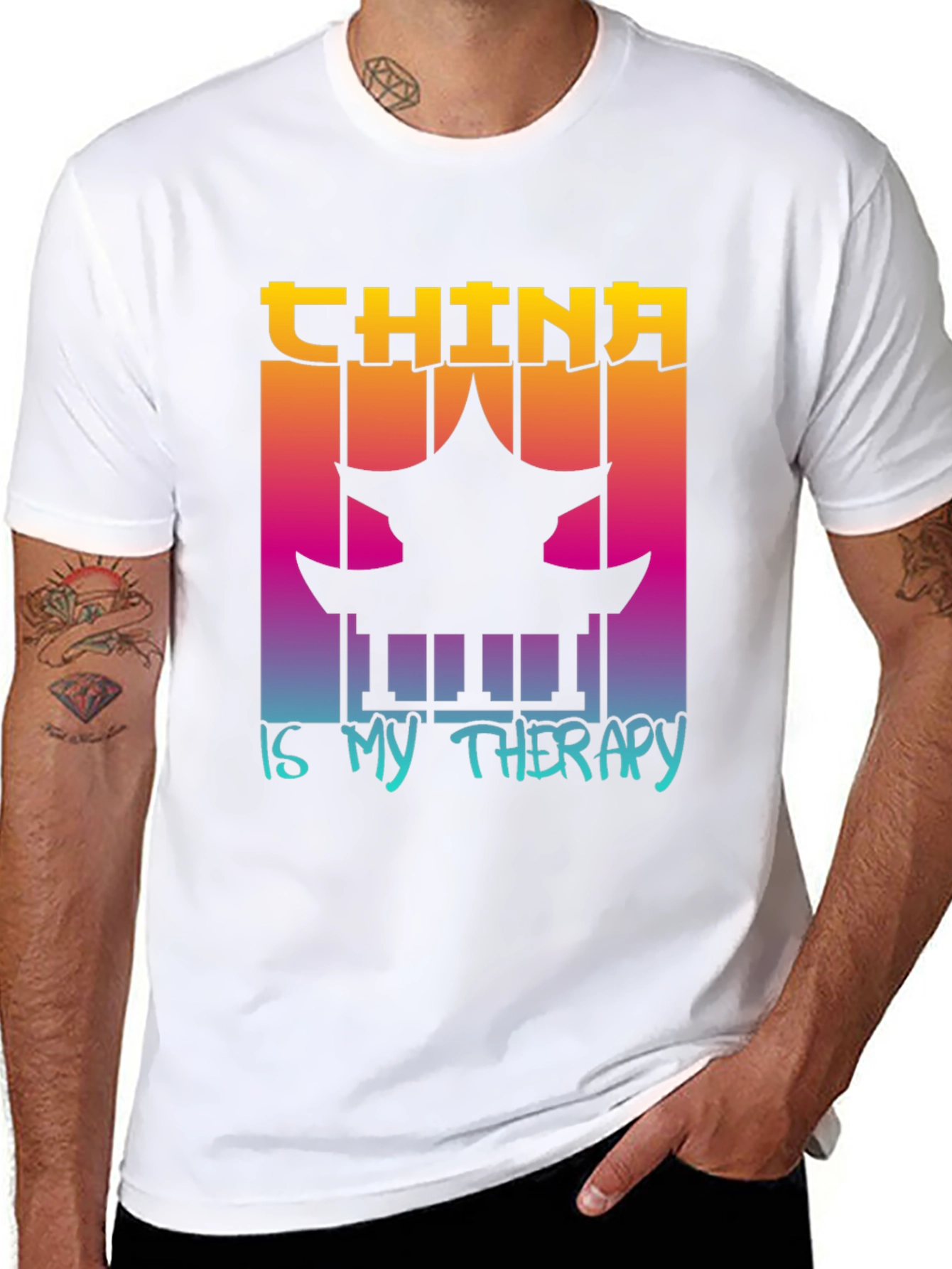 China is My Therapy Graphic Tee