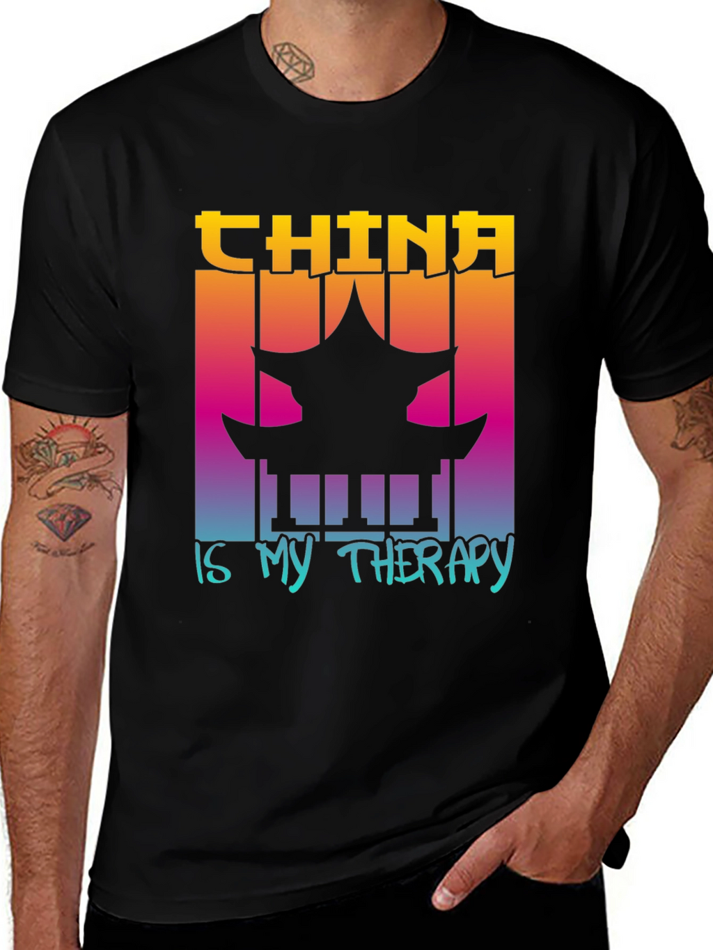 China is My Therapy Graphic Tee