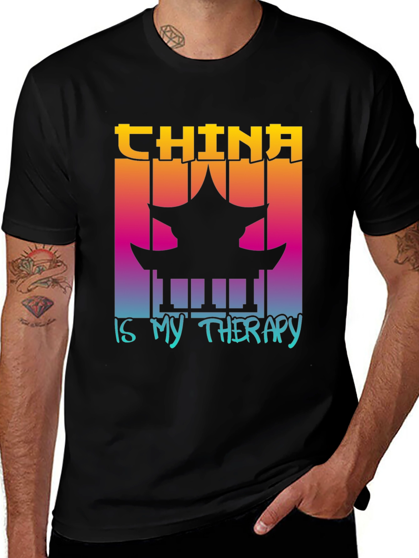 China is My Therapy Graphic Tee