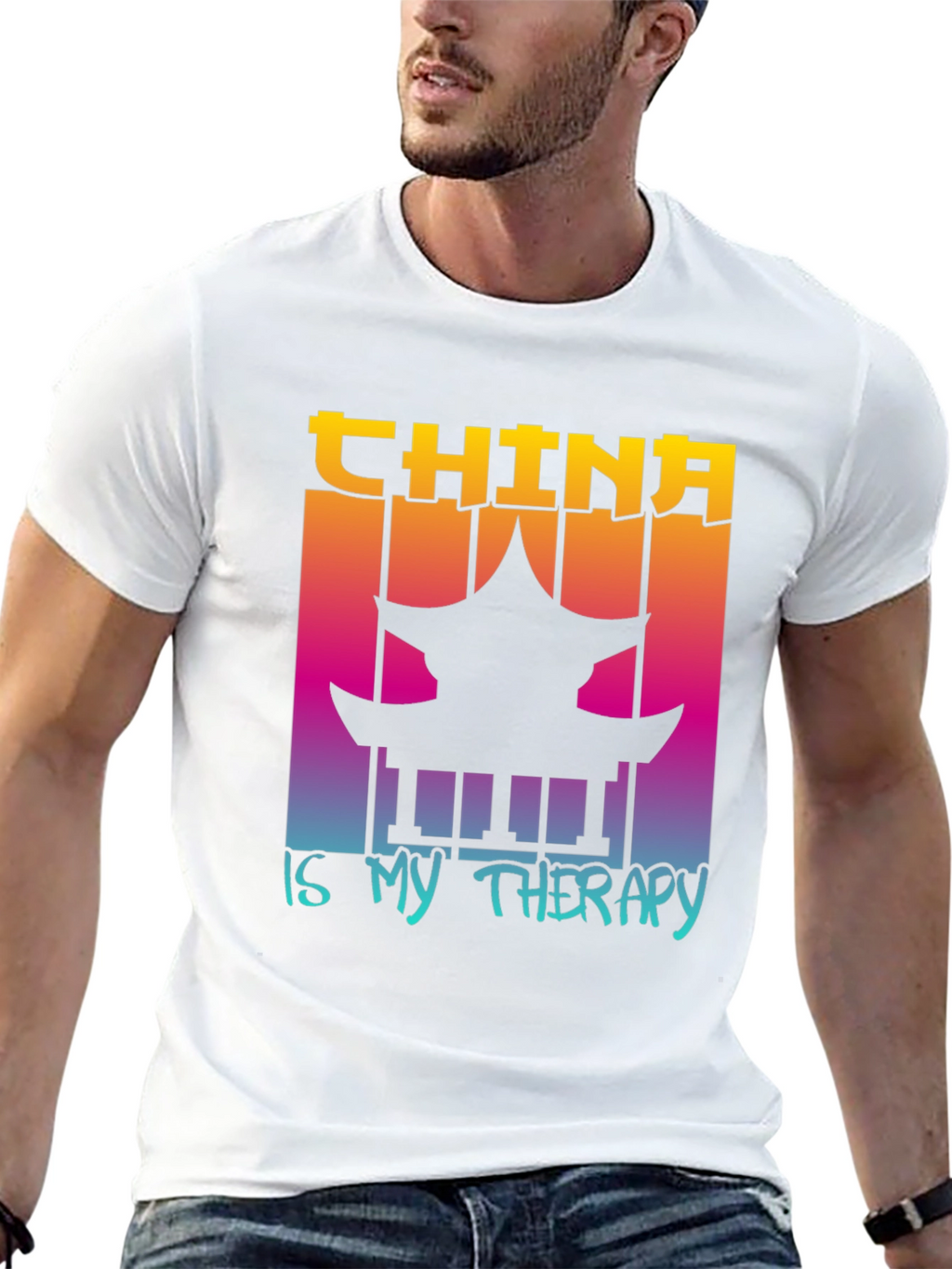 China is My Therapy Graphic Tee