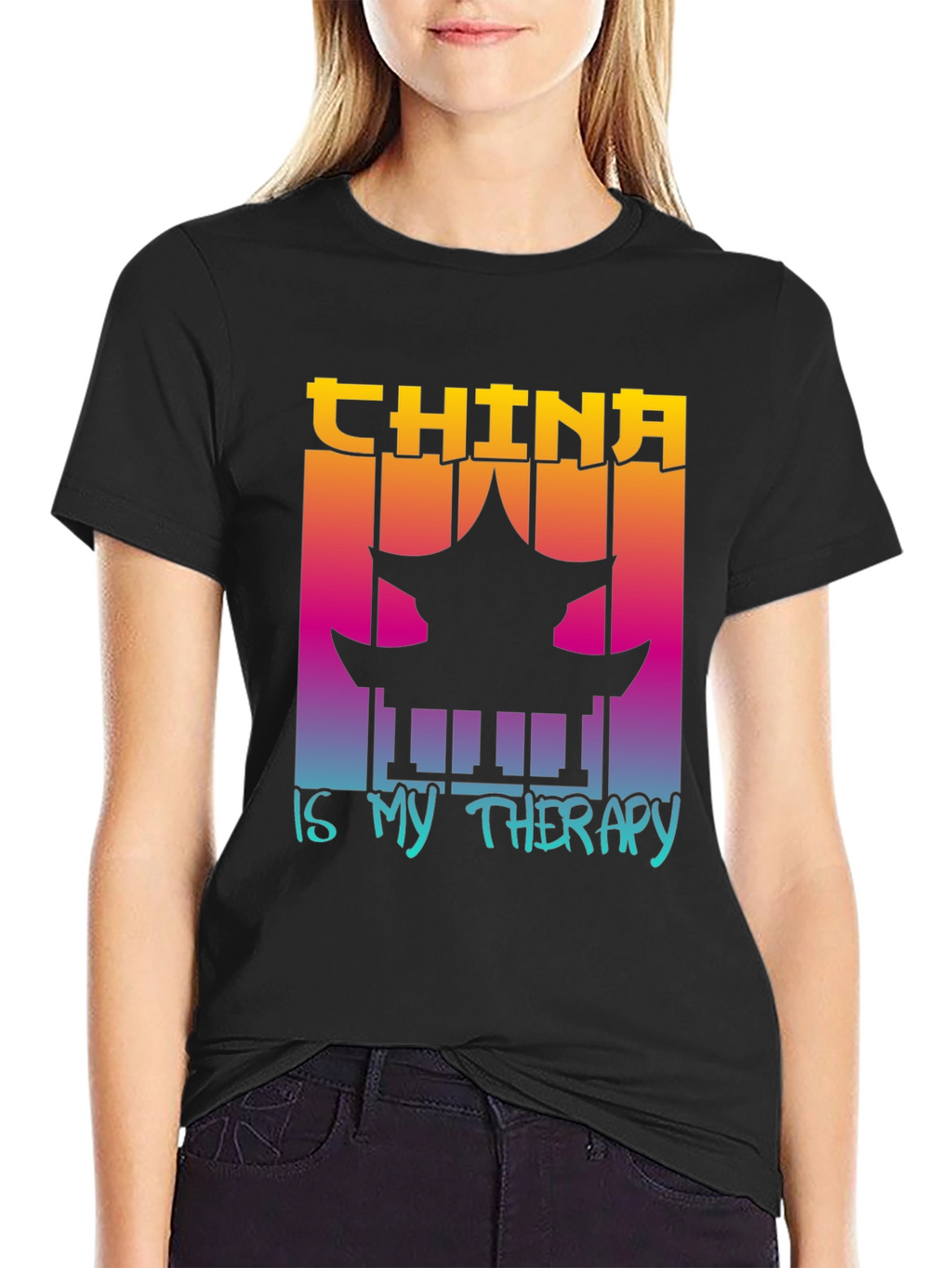 China is My Therapy Graphic Tee