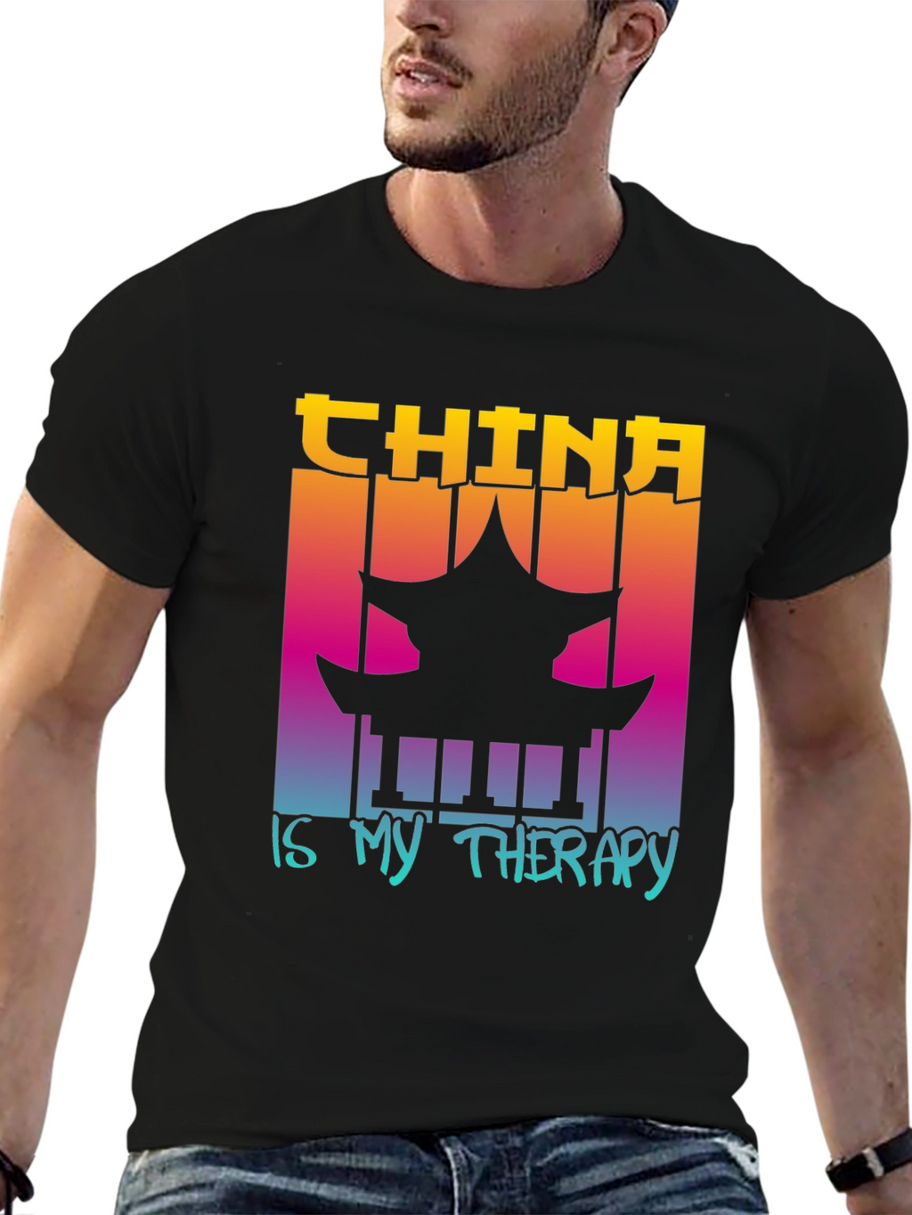 China is My Therapy Graphic Tee