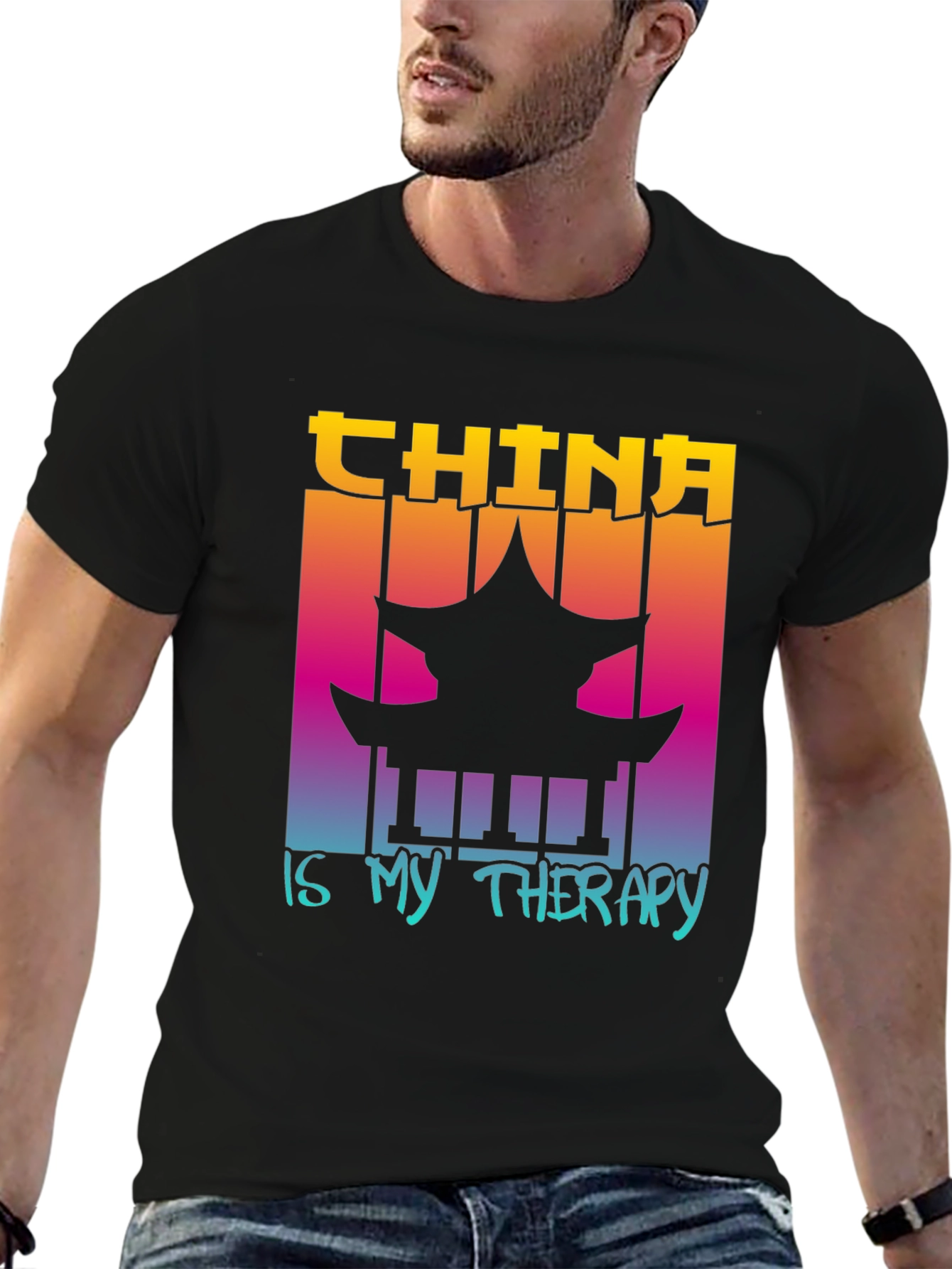 China is My Therapy Graphic Tee