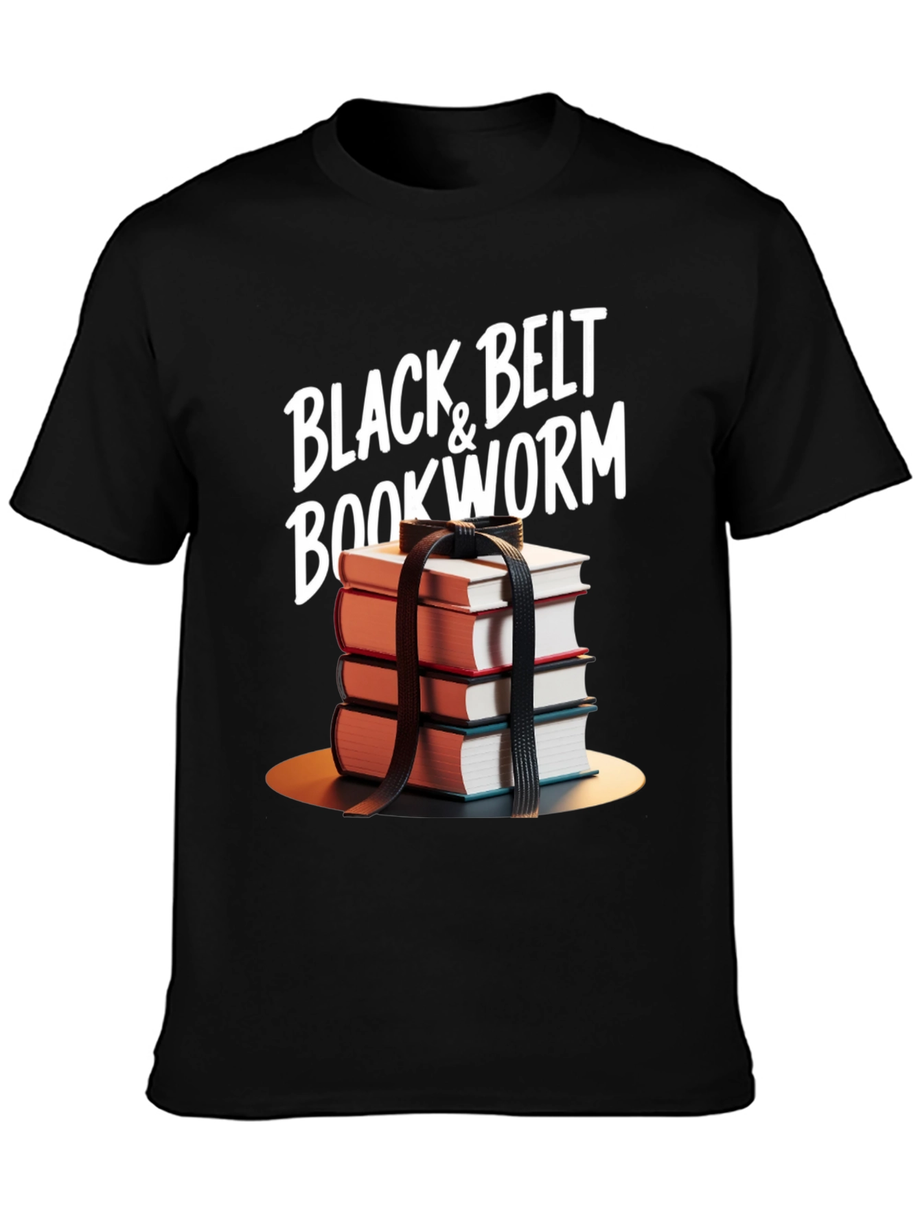 Black Belt Bookworm T-Shirt - Readers Humor