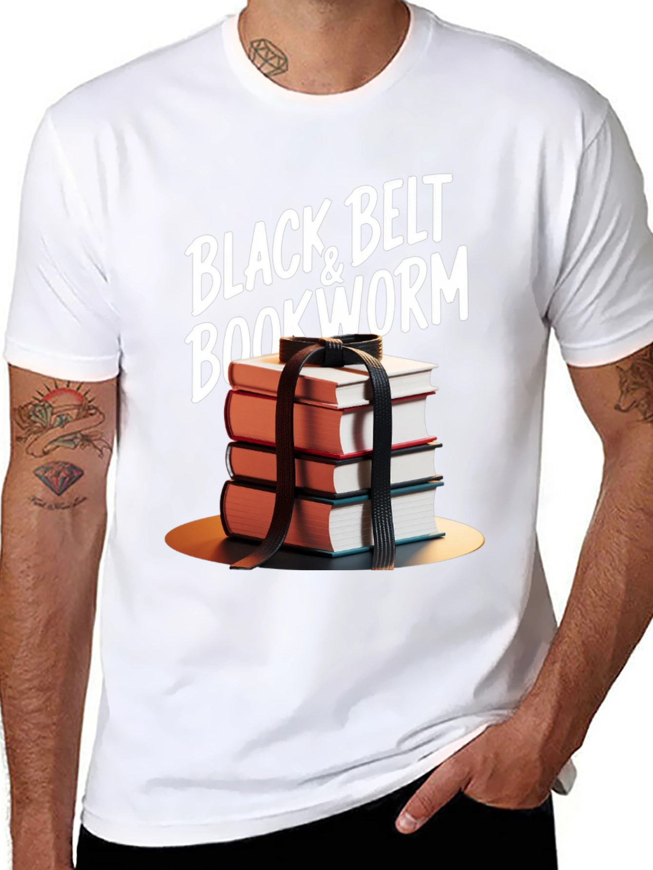 Black Belt Bookworm T-Shirt - Readers Humor