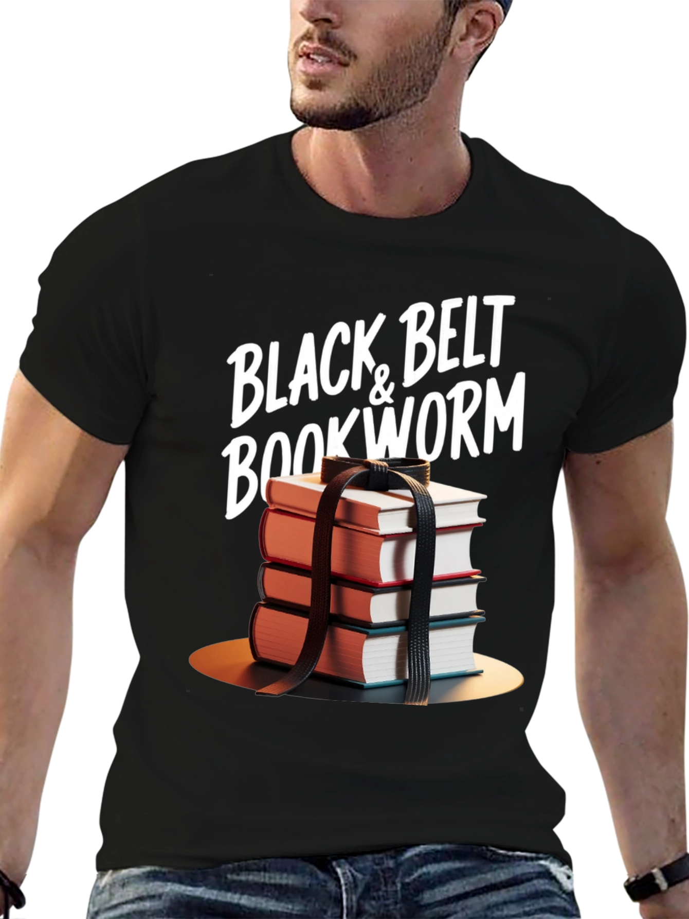 Black Belt Bookworm T-Shirt - Readers Humor